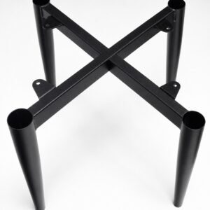 Herraje encajable en tubería rectangular para silla de comedor